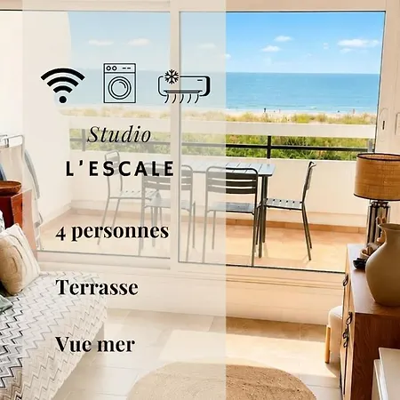 Appartamento 131 - L'escale - 4 Pers, Vue Mer, Clim, 1er Ligne *